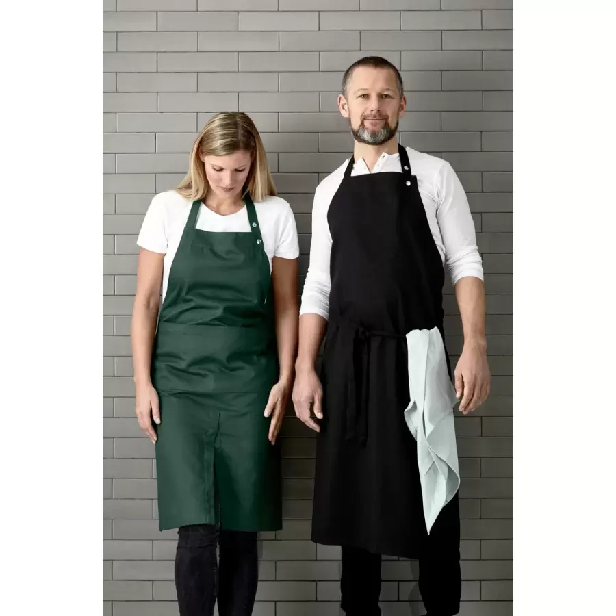 The Organic Company - Forklæde med slids og lomme, clay