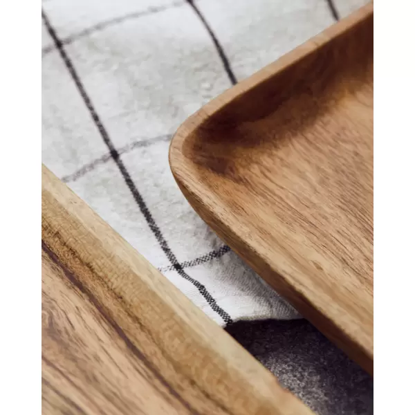 House Doctor - 2 Serveringsbakker, Wood L:43 og L:33