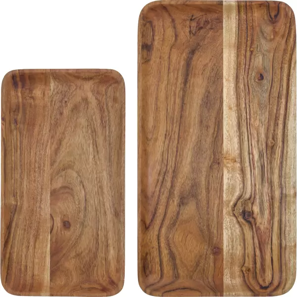 House Doctor - 2 Serveringsbakker, Wood L:43 og L:33