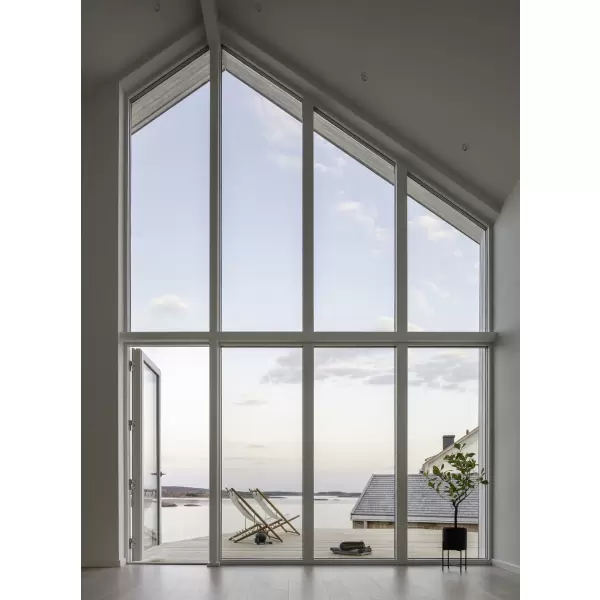 Skargaarden - H55 liggestol Teak og sunbrella stof