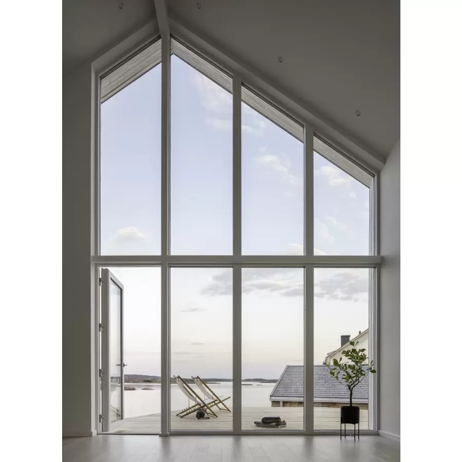 Skargaarden - H55 liggestol Teak og sunbrella stof