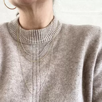 Sisse Dinesen - Halskæde Anke 24kt forgyldt Sterlingsølv, Fl. længder Sisse Dinesen - Halskæde Anke 24kt forgyldt Sterlingsølv, Fl. længder