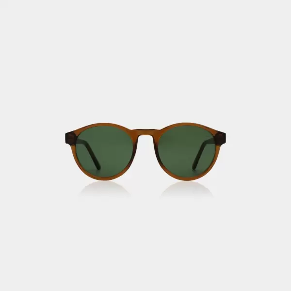 A.Kjærbede - Solbrille Marvin, Brun Transparent