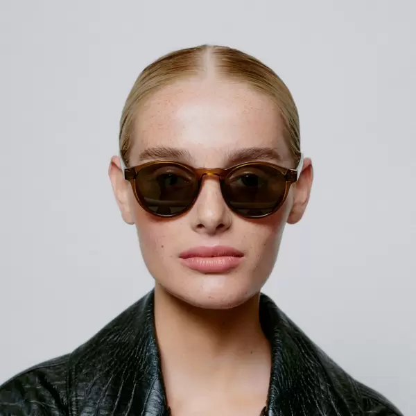 A.Kjærbede - Solbrille Marvin, Brun Transparent