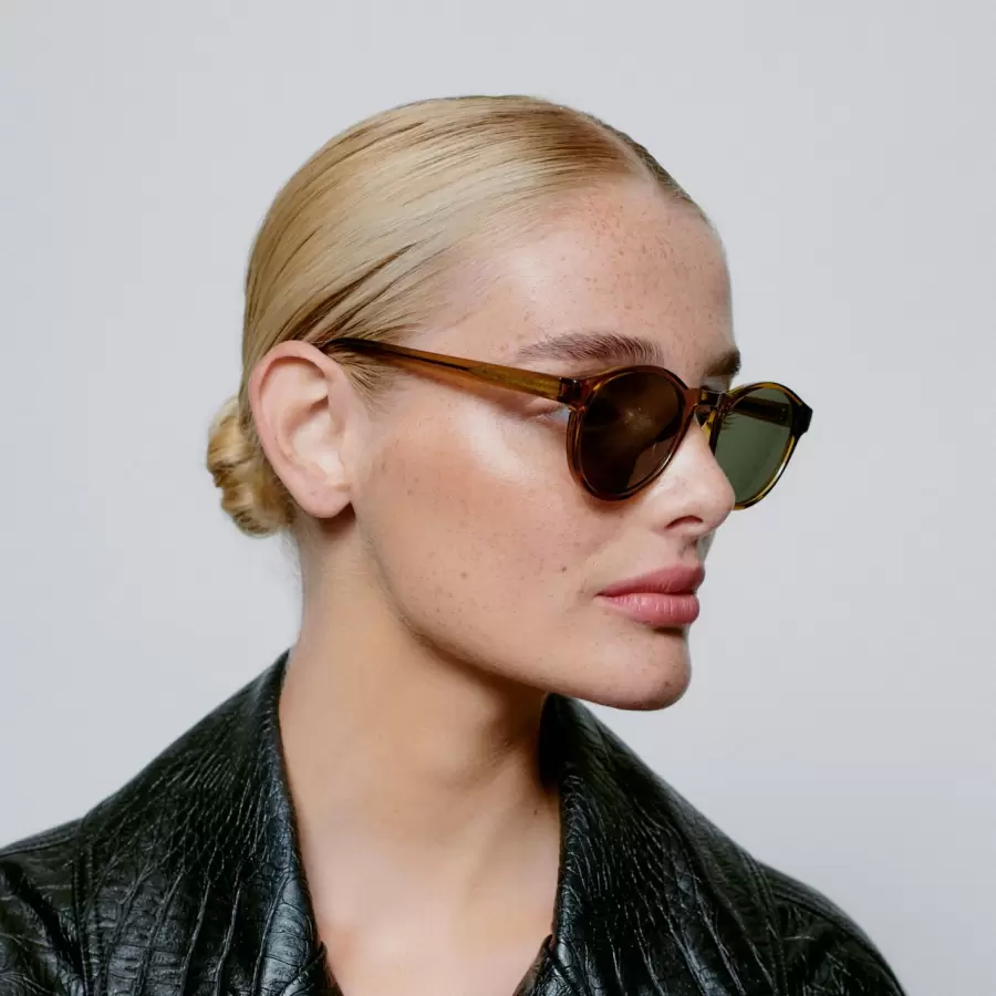 A.Kjærbede - Solbrille Marvin, Brun Transparent