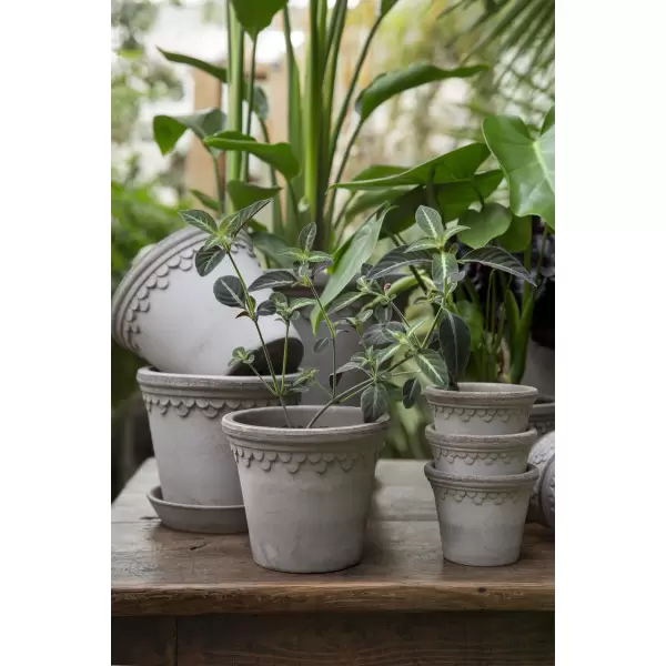 Bergs Potter - Ø:30 cm Uglaseret Københavnerpotte, Grå - Hent selv