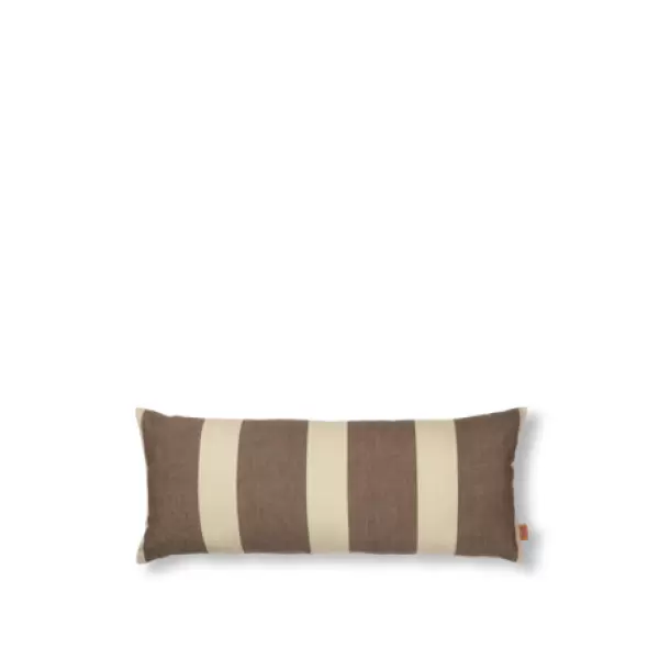 ferm LIVING - Udendørs Pudebetræk Strand 30*72, Carob Brown/Parchment