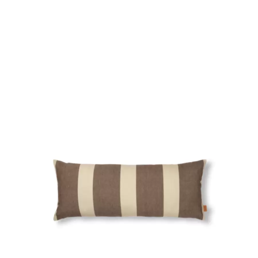 ferm LIVING - Udendørs Pudebetræk Strand 30*72, Carob Brown/Parchment