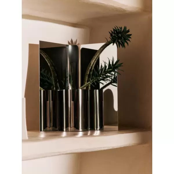ferm LIVING - Vase Eddy, Rustfrit stål