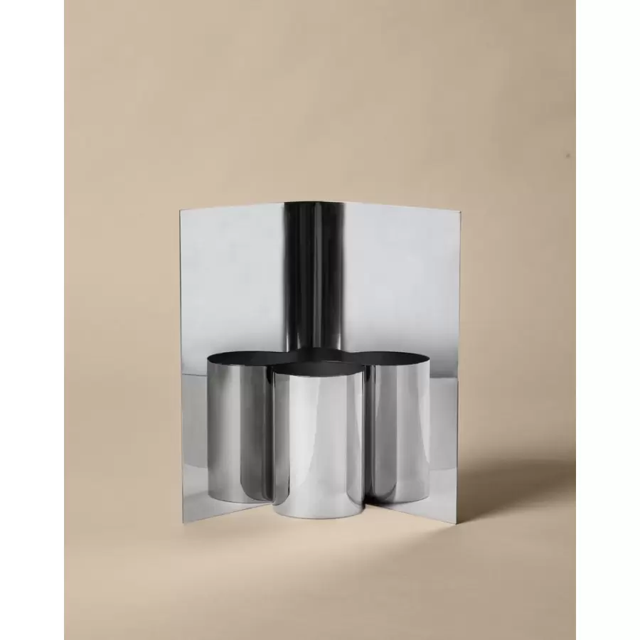 ferm LIVING - Vase Eddy, Rustfrit stål
