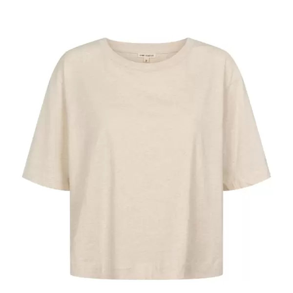 esmé studios - Hoyo SS T-shirt, Oatmeal