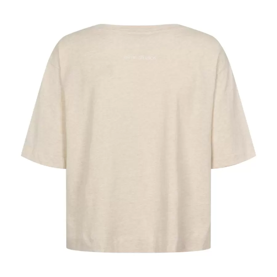 esmé studios - Hoyo SS T-shirt, Oatmeal