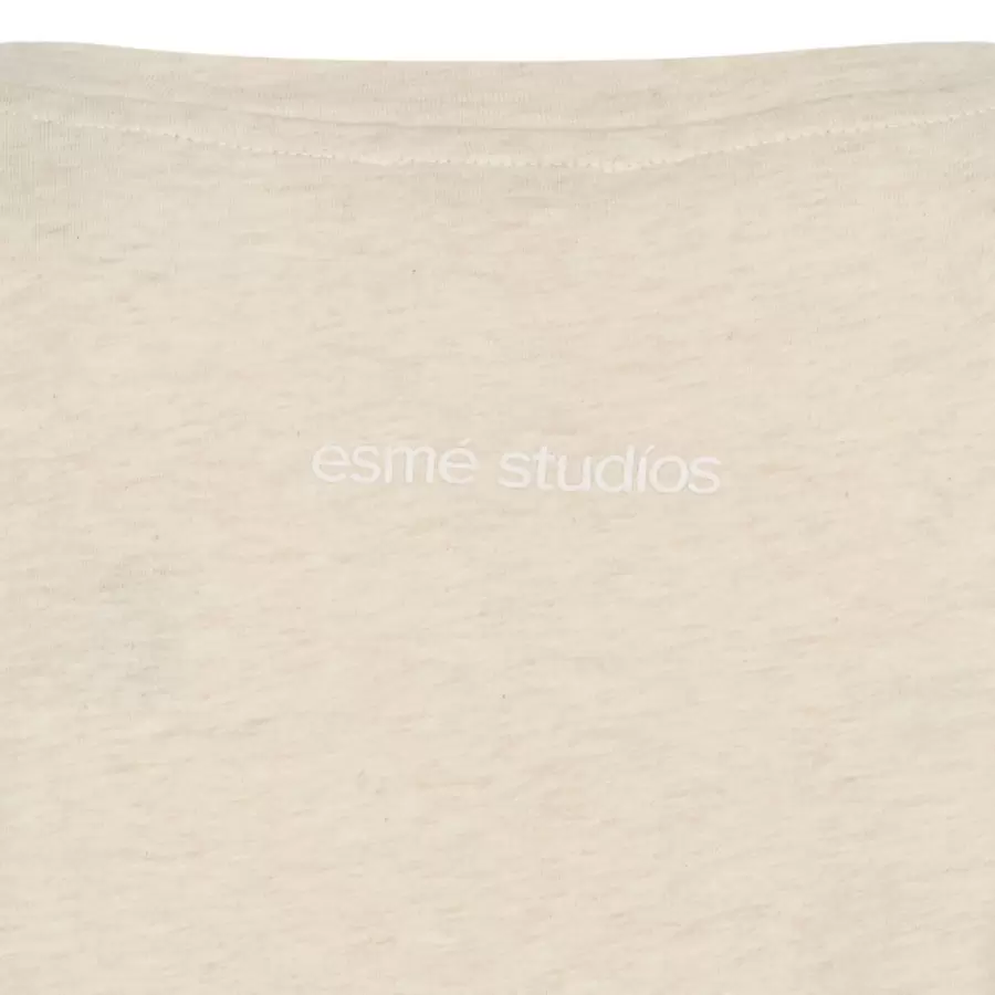 esmé studios - Hoyo SS T-shirt GOTS, Oatmeal