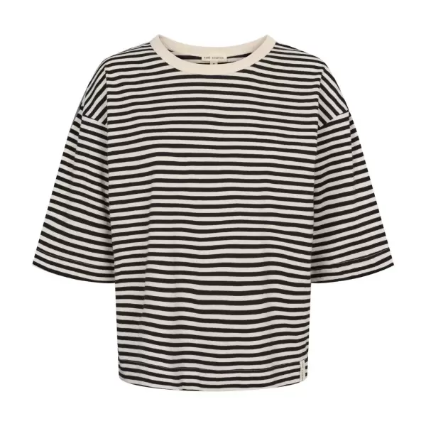 esmé studios - Signe Boxy T-shirt Black Stripe