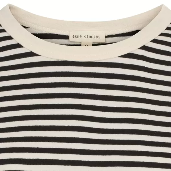 esmé studios - Signe Boxy T-shirt Black Stripe