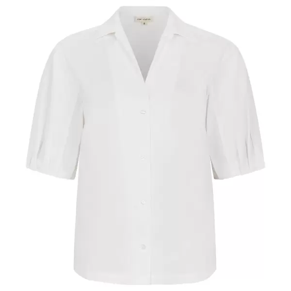 esmé studios - Billy 2/4 Sleeve shirt, White