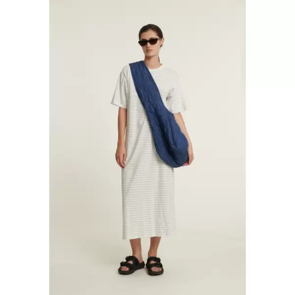 Basic Apparel - Raja Striped Dress, Quiet Harbor