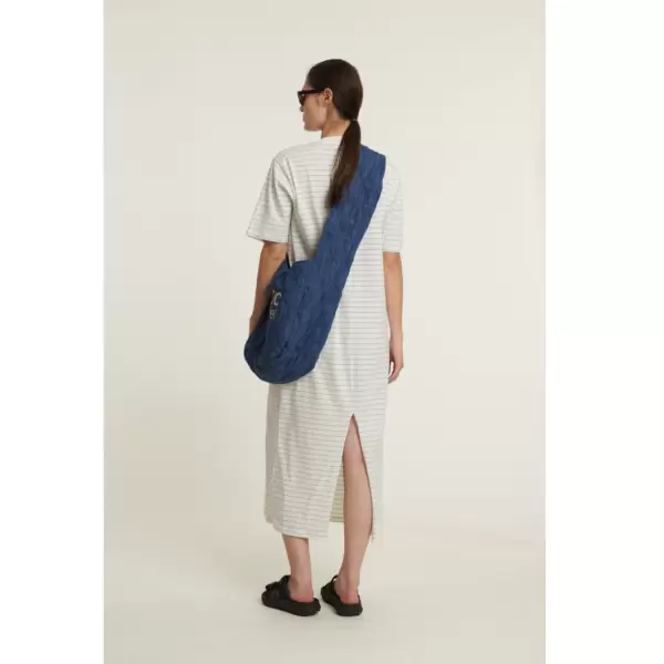 Basic Apparel - Raja Striped Dress, Quiet Harbor
