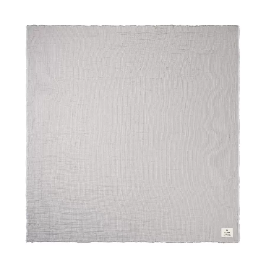 ferm LIVING - Sengetæppe Fino, Tea Green/Sand 240*250