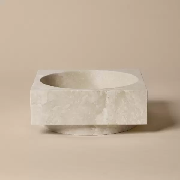 ferm LIVING - Opsats Hew High Centrepiece, Travertin, Hent selv