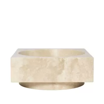 Ferm Living - Opsats Hew High Centrepiece, Travertin, Hent selv Ferm Living - Opsats Hew High Centrepiece, Travertin, Hent selv