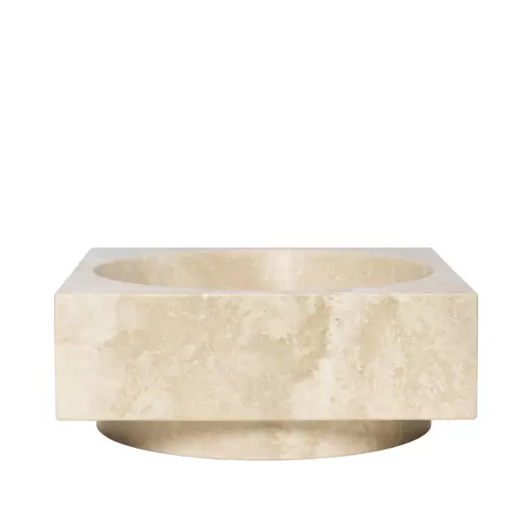 ferm LIVING - Opsats Hew High Centrepiece, Travertin, Hent selv