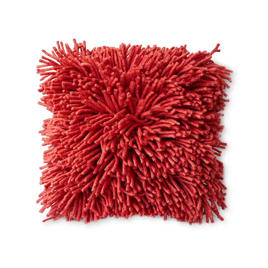 HK living - Rugged woolen cushion cherry red (50x50cm)