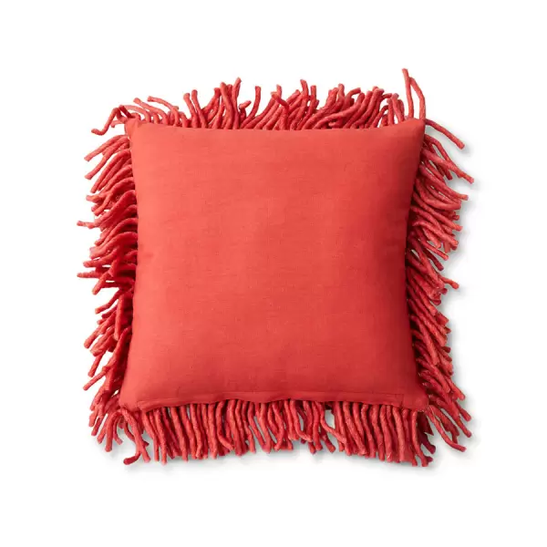 HK living - Rugged woolen cushion cherry red (50x50cm)