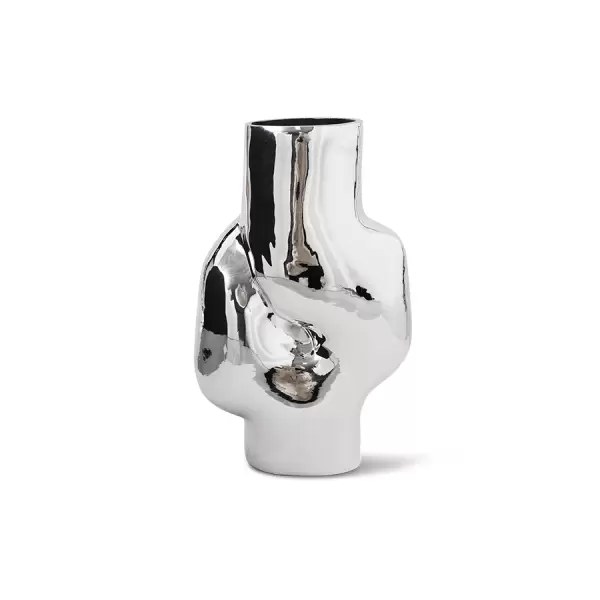HK living - Vase Gleam Glas/Krom, H:32*20*15