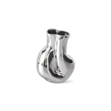 HK living - Vase Gleam Glas/Krom, H:22*17*10,5 HK living - Vase Gleam Glas/Krom, H:22*17*10,5