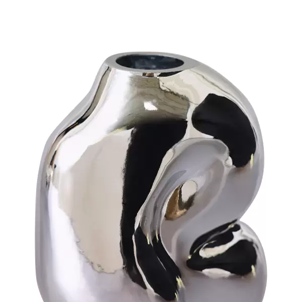 HK living - Vase Gleam Glas/Krom, H:18*13*11