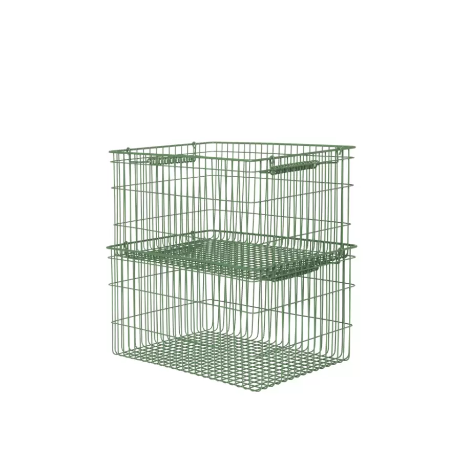ferm LIVING - 2 Stabelbare kurve Cala, Verdant Green