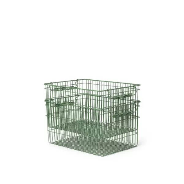 ferm LIVING - 2 Stabelbare kurve Cala, Verdant Green