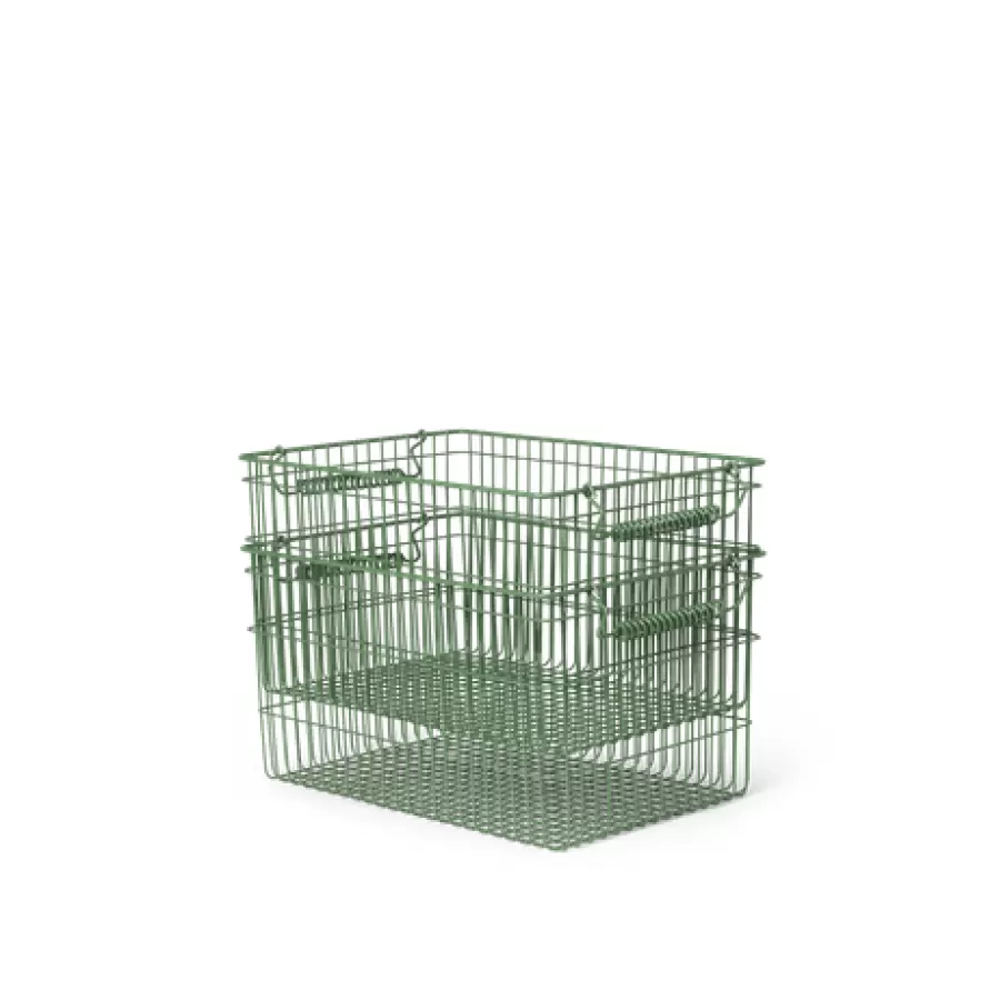 ferm LIVING - 2 Stabelbare kurve Cala, Verdant Green