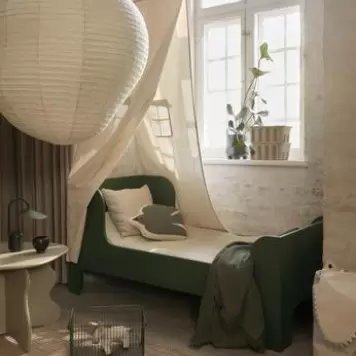 Ferm Living - 2 Stabelbare kurve Cala, Verdant Green