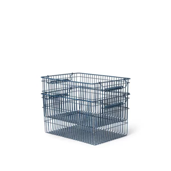ferm LIVING - 2 Stabelbare kurve Cala, Dark Blue