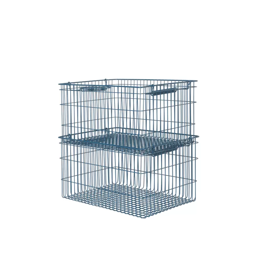 ferm LIVING - 2 Stabelbare kurve Cala, Dark Blue