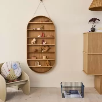 Ferm Living - 2 Stabelbare kurve Cala, Dark Blue