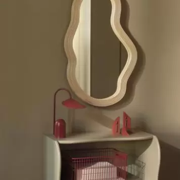 Ferm Living - 2 Stabelbare kurve Cala, Poppy Red
