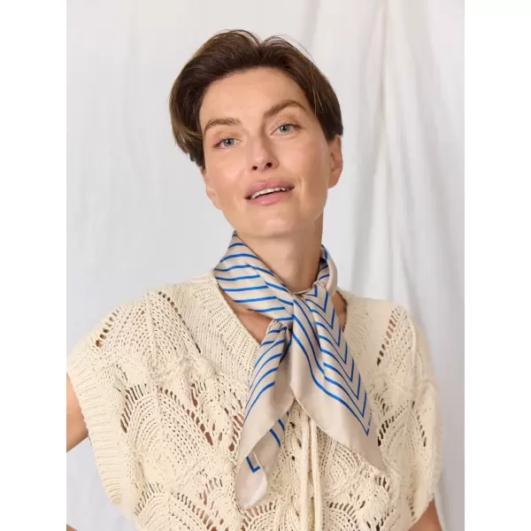 Bella Ballou - Tørklæde Graphic Stripes 54x54cm, 100% Silk Twill