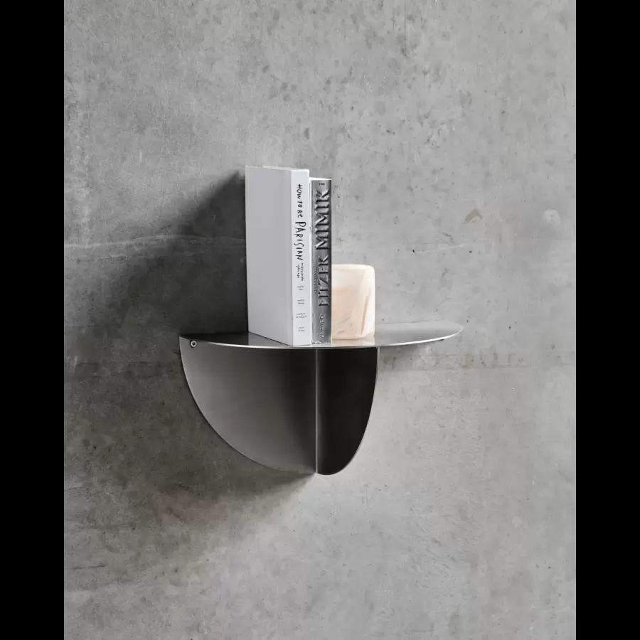 House Doctor - Sidebord Mega, Børstet Sølvfinish