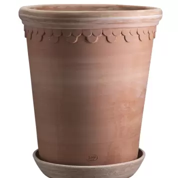 Bergs Potter - Ø:14 Uglaseret Københavnerpotte Tall, Rosa Bergs Potter - Ø:14 Uglaseret Københavnerpotte Tall, Rosa