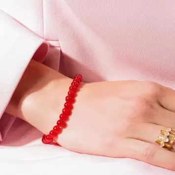 House of Vincent - Armbånd Candy Coral Small, Berry House of Vincent - Armbånd Candy Coral Small, Berry
