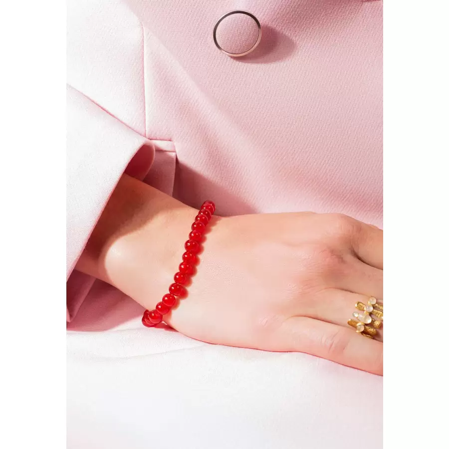 House of Vincent - Armbånd Candy Coral Small, Berry