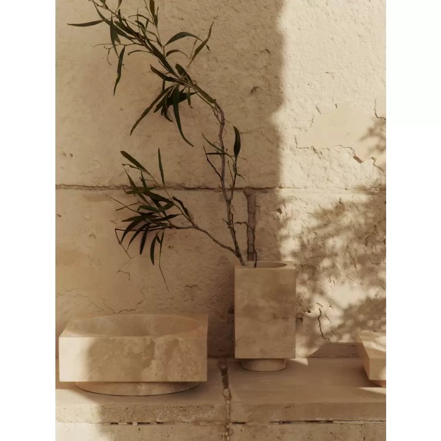 ferm LIVING - Vase Hew Travertin