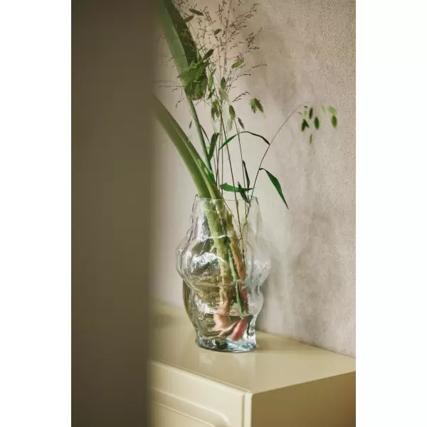 HK living - Cloud Vase Høj, Klart Glas