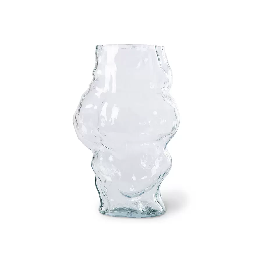 HK living - Cloud Vase Høj, Klart Glas