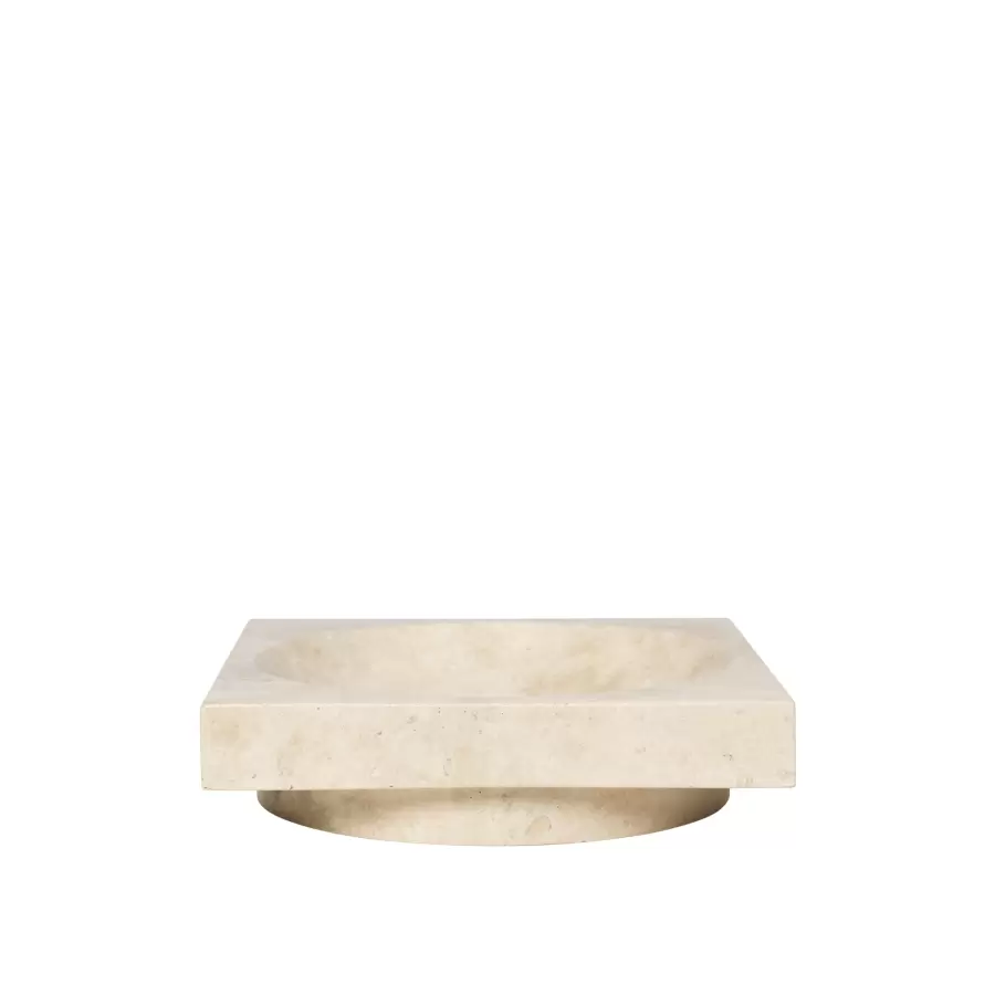 ferm LIVING - Opsats Hew Low Centrepiece, Travertin, Hent selv