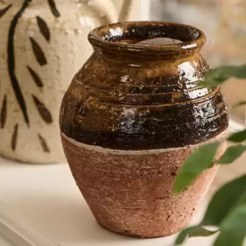 Ib Laursen - Vase Avignon, 50/50 Brun Ib Laursen - Vase Avignon, 50/50 Brun