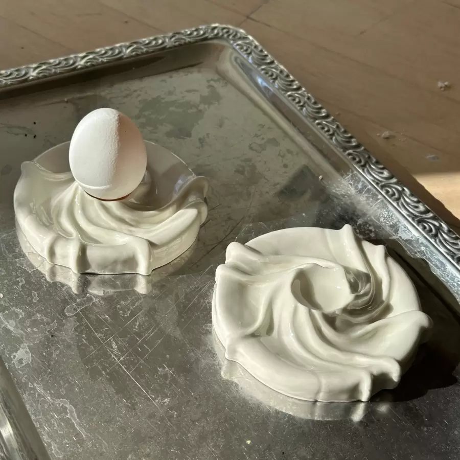 Atelier Maree - Tidevands Æggebæger, Hvid